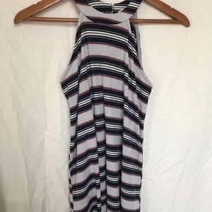 striped halter dress